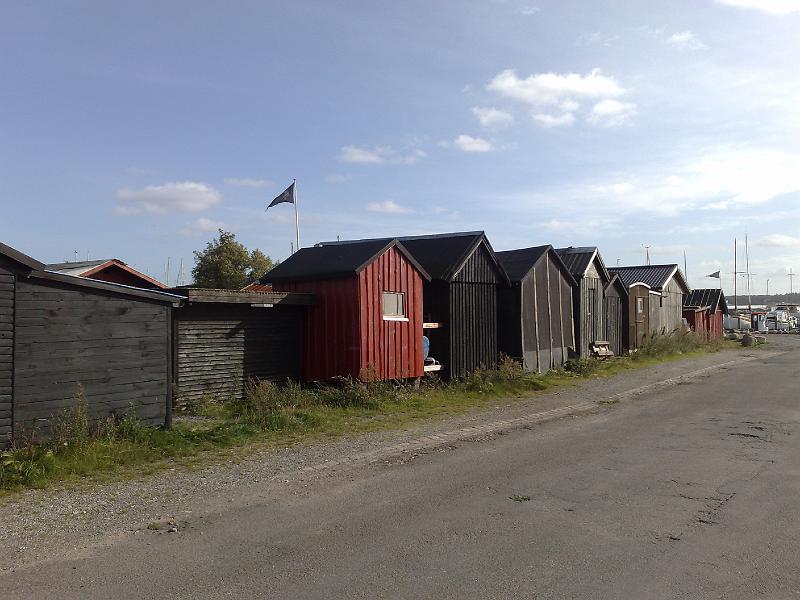 Horsens harbour shelters.jpg - Horsens havn fiske skure. Horsens harbour fish shelters